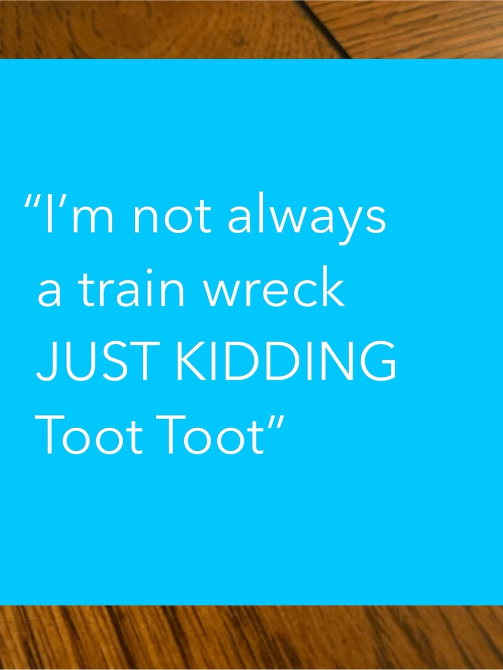 Enamel Train Pin “I’m not always a train wreck just kidding Toot Toot” - Picture 4 of 6